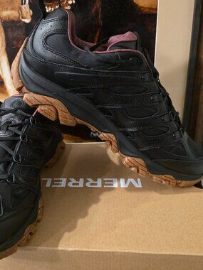 Merrell Men's Moab 3 Luxe Leather J500565 Black Gum PREMIUM Hiking Shoes Sz 11